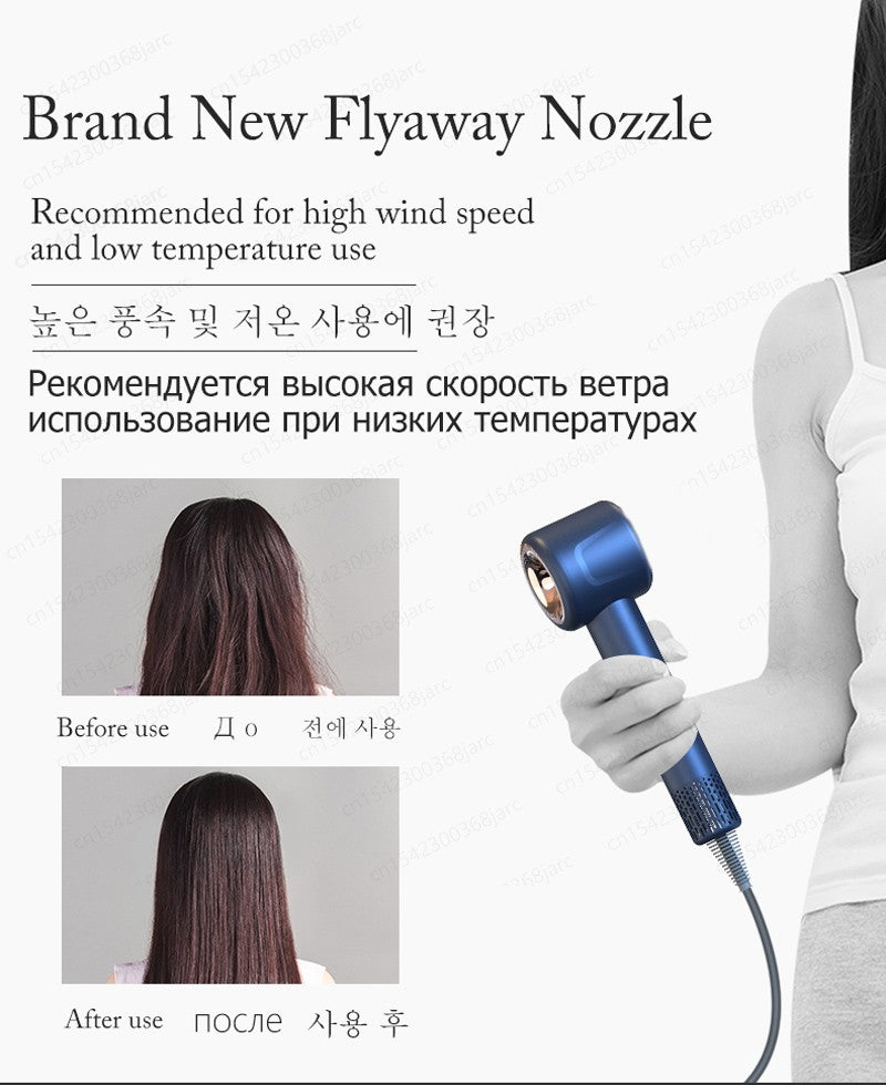 Super secador de cabelo 220v sem folhas de cabelo cuidados pessoais com o cabelo