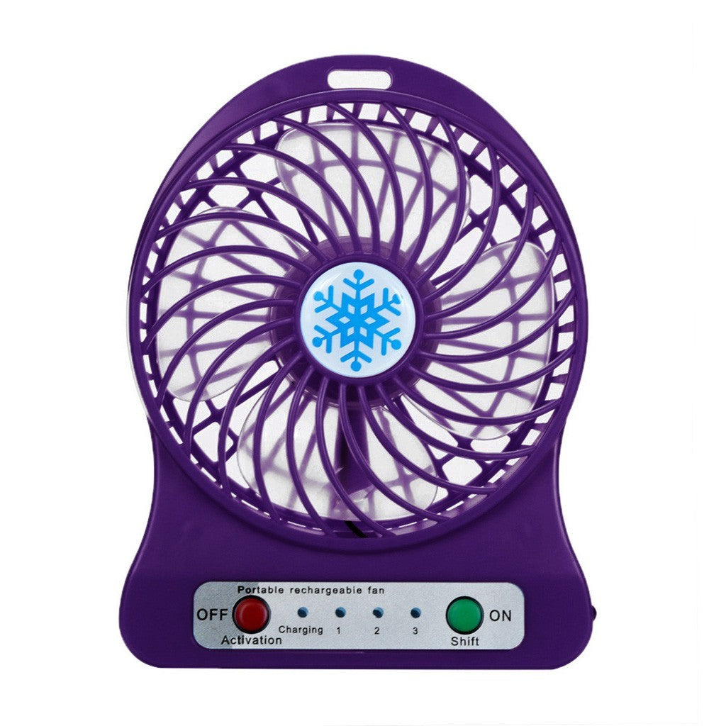 Mini pequeno ventilador de carregamento usb portátil dormitório escritório pe