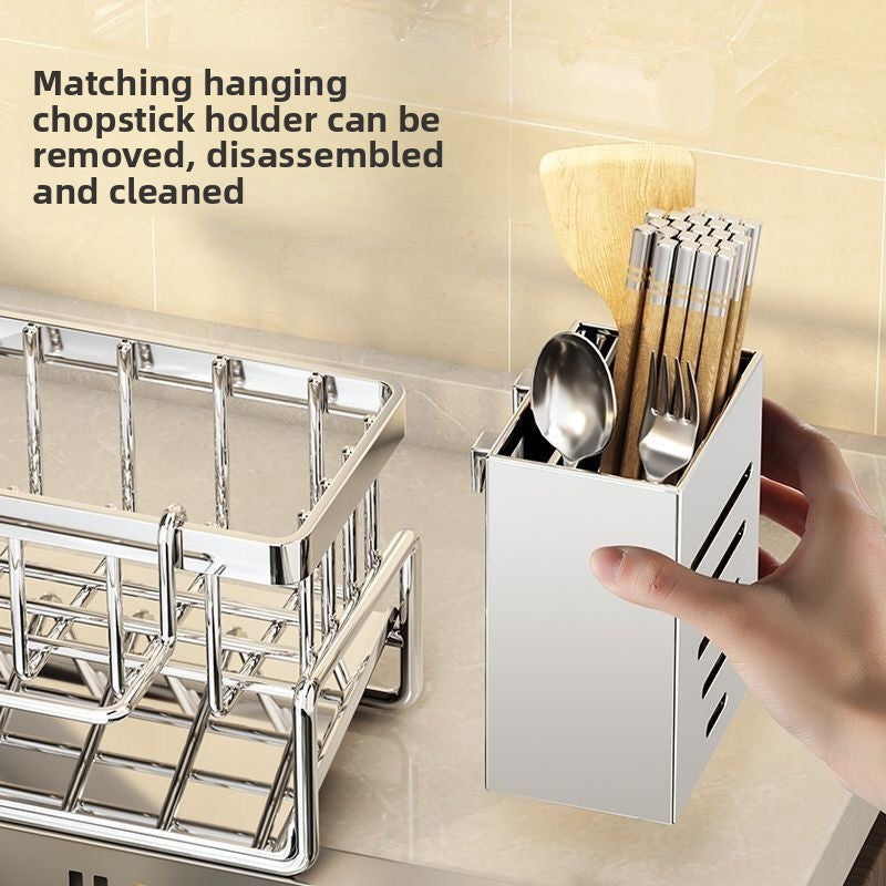Rack de armazenamento multifuncional para bancada de pia de cozinha