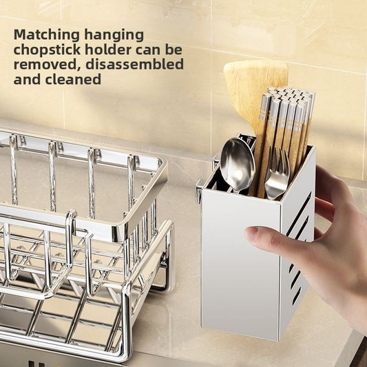 Rack de armazenamento multifuncional para bancada de pia de cozinha