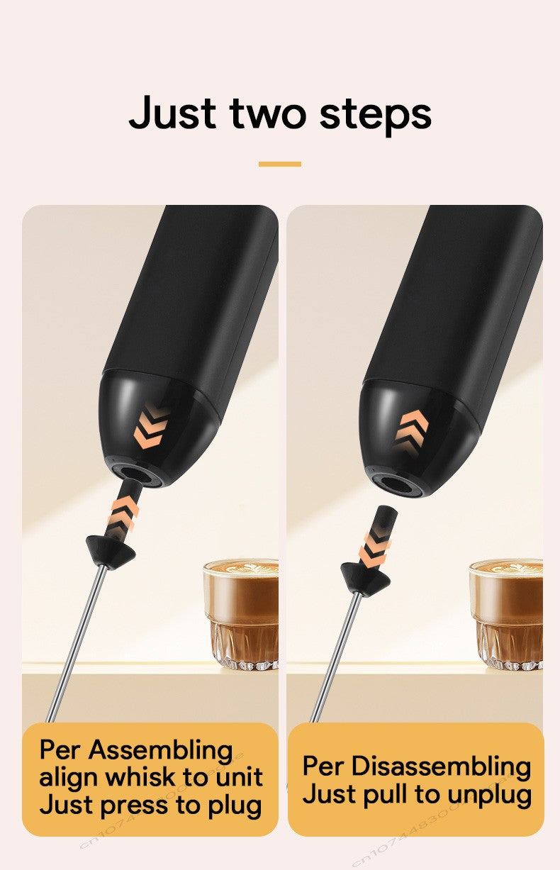 Mini batedor de café recarregável usb, 3 velocidades, máquina de espuma, café, leite, alça elétrica, liquidificador, batedor de ovos, ferramentas de cozinha quentes