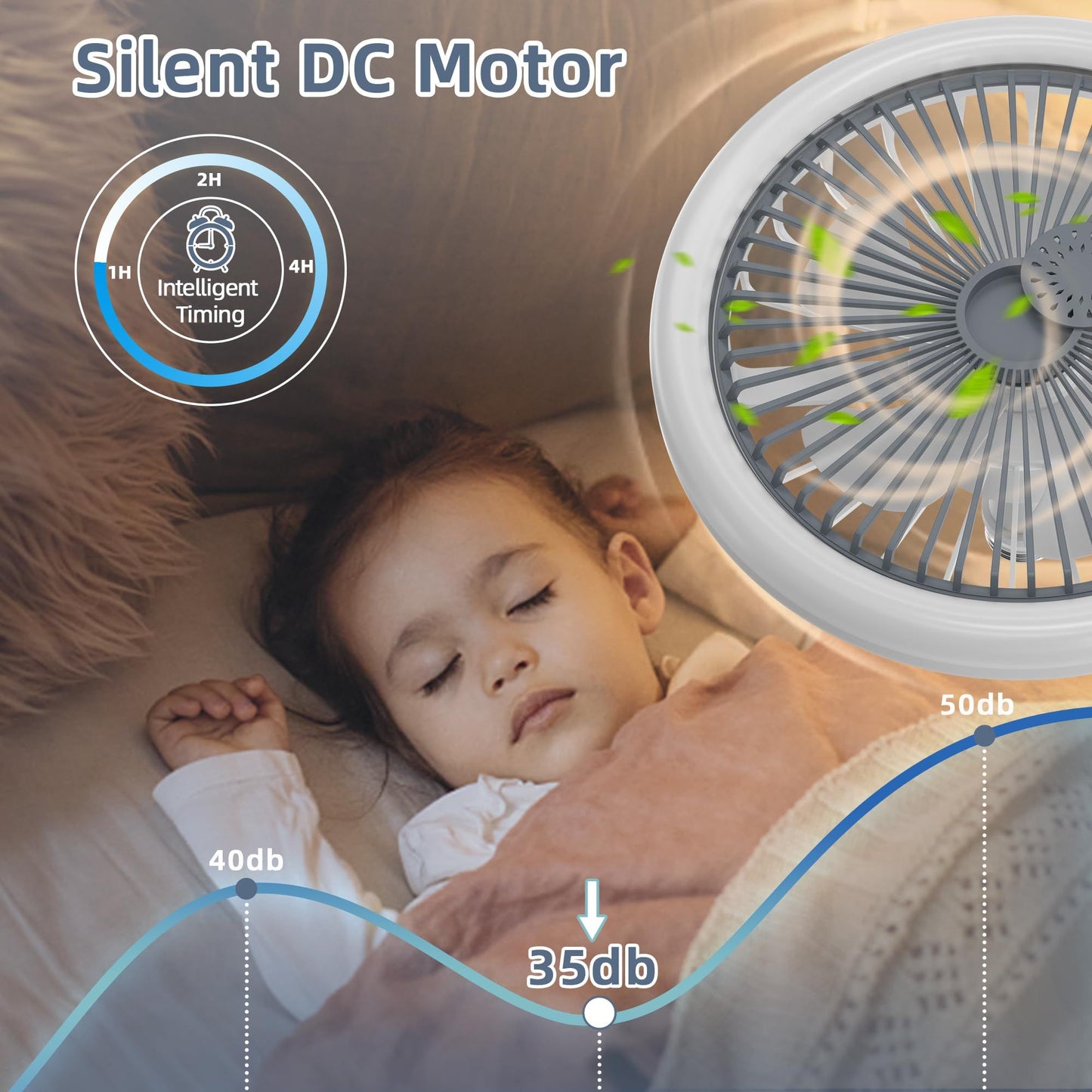 Iralan ventilador de teto moderno com luz led ventilador luz e27 parafuso ventil