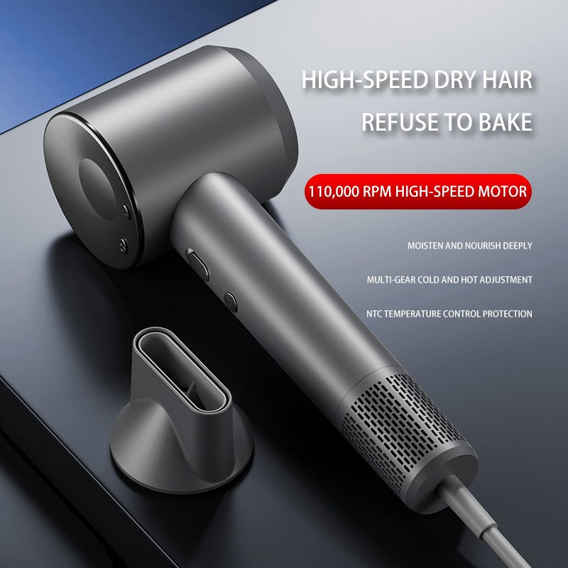 Secador de cabelo elétrico de alta velocidade, alta potência, 1600W, íon nega