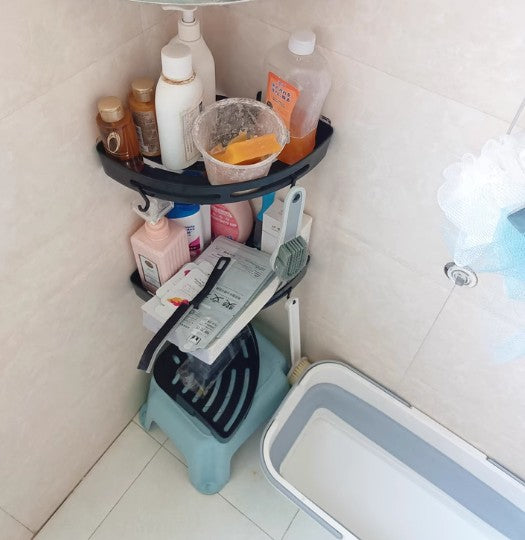 3/2/1 pçs adesivo forte sem broca prateleira de chuveiro armazenamento atualiza