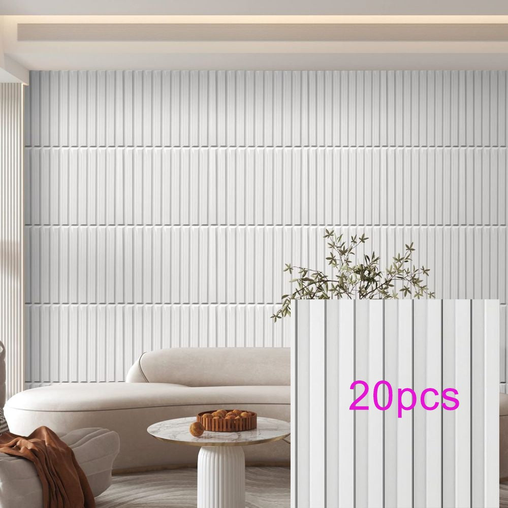Painel de parede texturizado 3D KUUJOJOJO para decoração de parede interna, ad