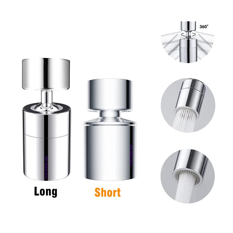 Função dupla anti-respingo bubbler torneira da cozinha aerador 360 graus girat