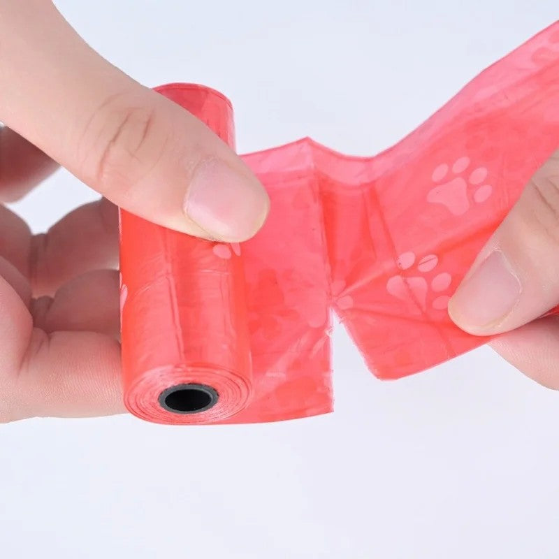 10 rolos biodegradáveis sacos de cocô de cachorro à prova de vazamento sacos