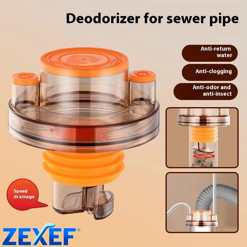 Zexef 1pc anti odor dreno chuveiro multifuncional cespol para pia da cozinha con
