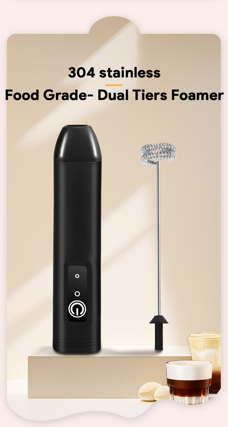 Mini batedor de café recarregável usb, 3 velocidades, máquina de espuma, café, leite, alça elétrica, liquidificador, batedor de ovos, ferramentas de cozinha quentes