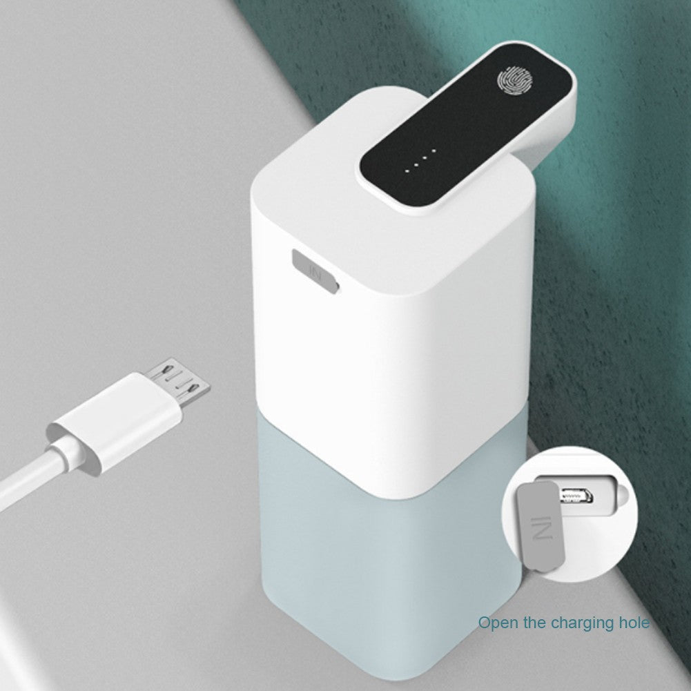 Dispensador de sabão automático recarregável USB, Touchless, portátil, espum