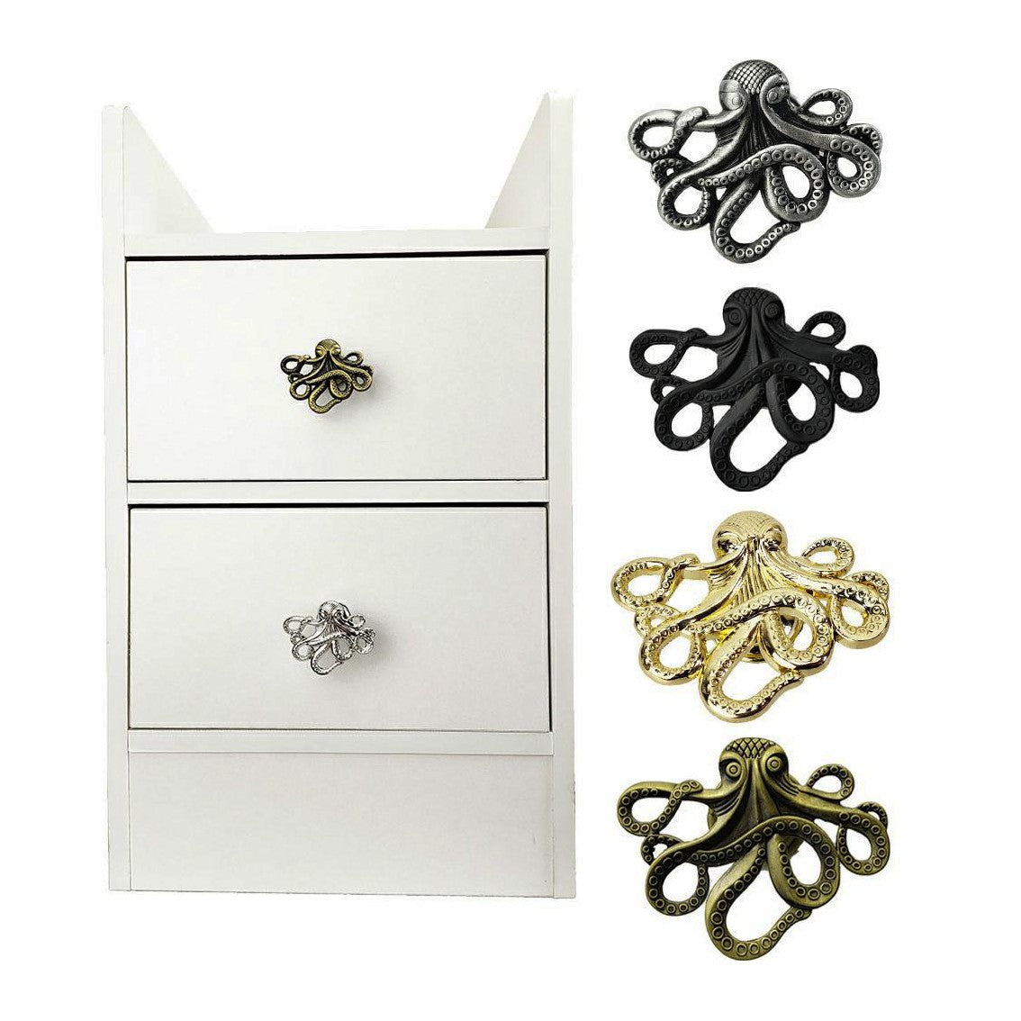 European Retro Bee Shape Drawer Handles Zinc Alloy Furniture Wardrobe Knob Kitchen Cupboard Drawer Door Vintage Pull Handles