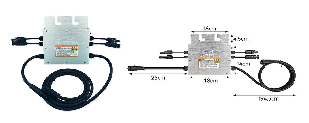Tensão de entrada fotovoltaica 20 ~ 60v saída ac 110v/230v automática 600w/70