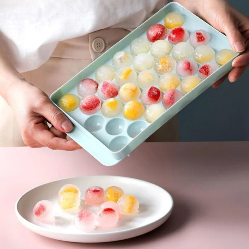 33 bandejas de cubos de gelo para freezer, molde para fazer bolas de gelo, mini