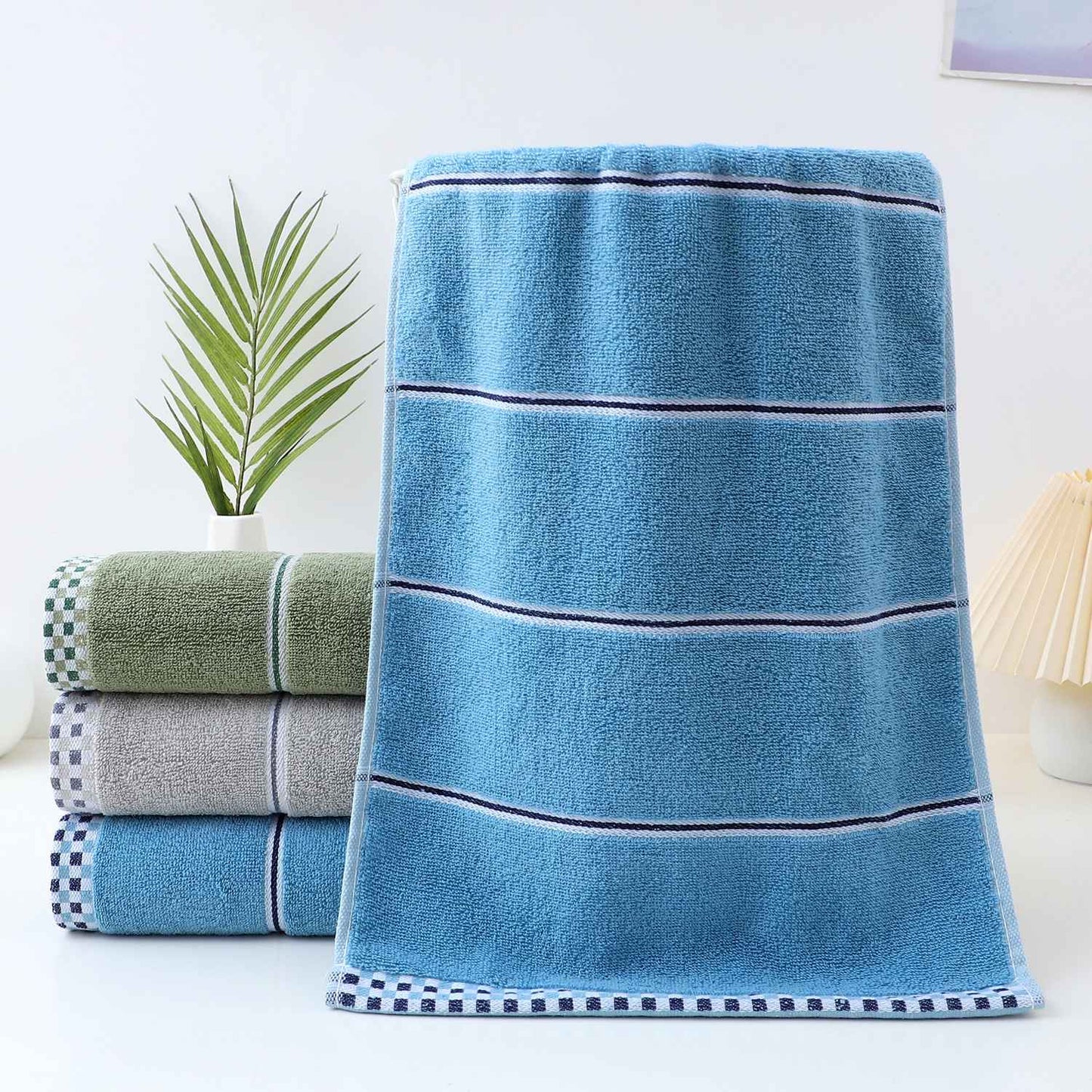 Todo o algodão classe a absorvente jacquard poliéster-algodão pele-amigável