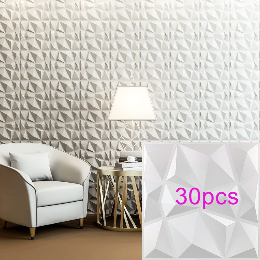 Painel de parede texturizado 3D KUUJOJOJO para decoração de parede interna, ad