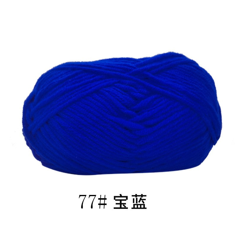 40-50 g/conjunto 4 camadas de algodão de leite (80%) fio de tricô bordado ting