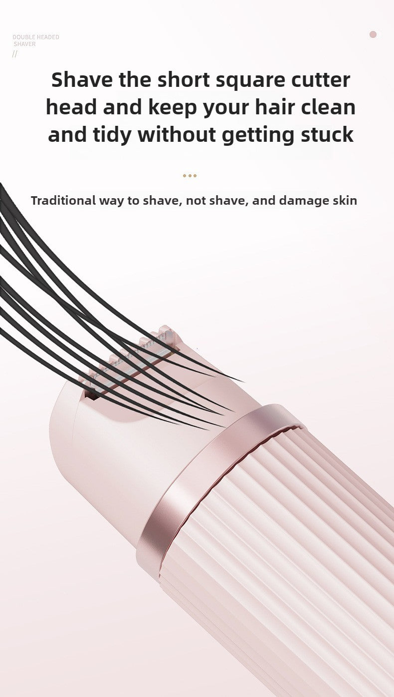 Barbeador elétrico para mulheres, à prova d&#39;água, lâminas de cabelo molh